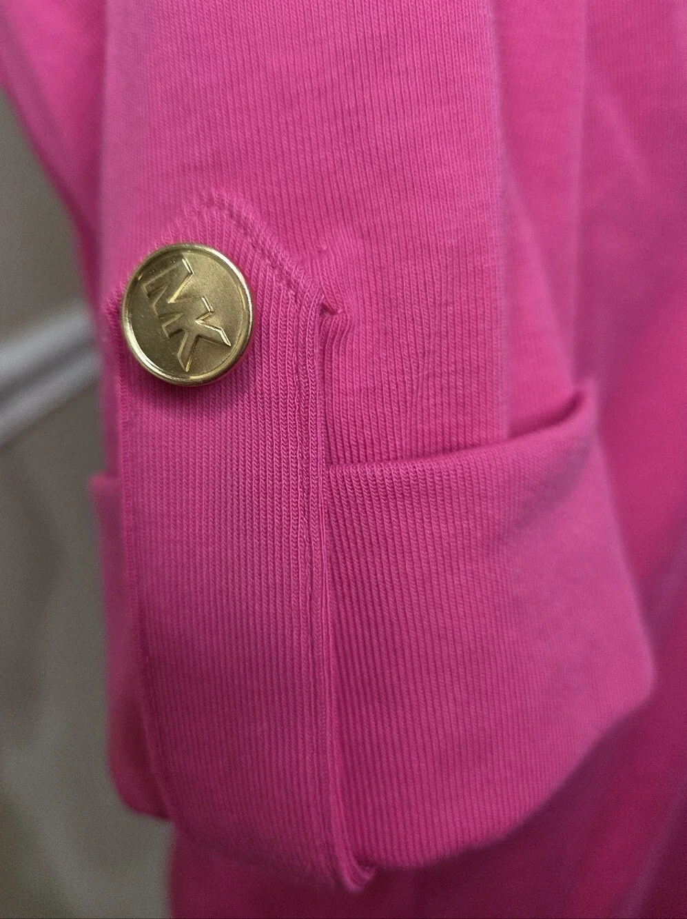 Michael Kors Pink Boatneck Short-Sleeve Top